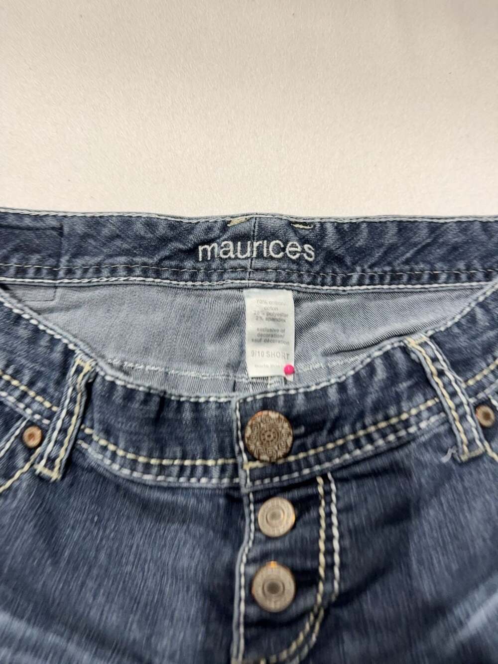 Maurices Jenna Jeans Women's Size 9/10 Short Button Fly Medium Wash - Picture 6 of 11